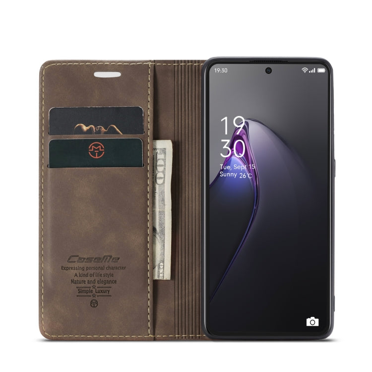 For OPPO Reno8 Pro 5G Global CaseMe 013 Multifunctional Horizontal Flip Leather Phone Case