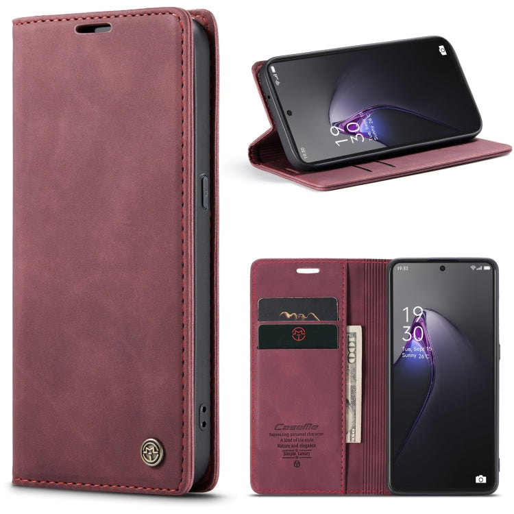 For OPPO Reno8 Pro 5G Global CaseMe 013 Multifunctional Horizontal Flip Leather Phone Case