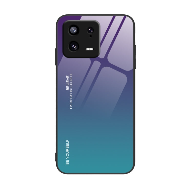For Xiaomi 13 Gradient Color Glass Phone Case