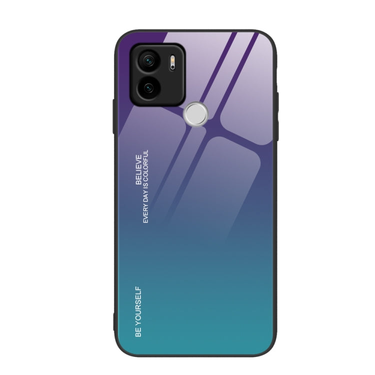 For Xiaomi Redmi A1+ Gradient Color Glass Phone Case