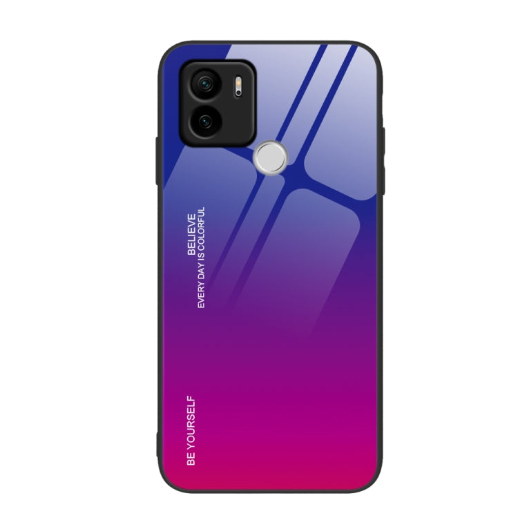 For Xiaomi Redmi A1+ Gradient Color Glass Phone Case