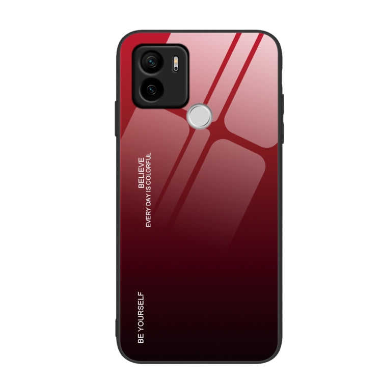 For Xiaomi Redmi A1+ Gradient Color Glass Phone Case