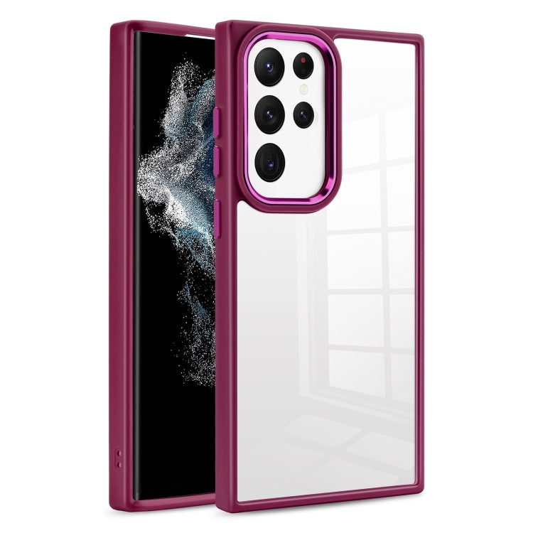 For Samsung Galaxy S23 Ultra 5G Clear Acrylic Soft TPU Phone Case
