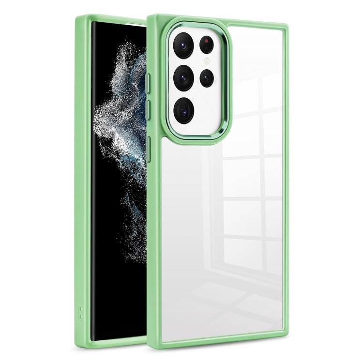 For Samsung Galaxy S23 Ultra 5G Clear Acrylic Soft TPU Phone Case