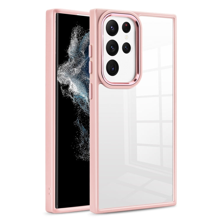 For Samsung Galaxy S23 Ultra 5G Clear Acrylic Soft TPU Phone Case