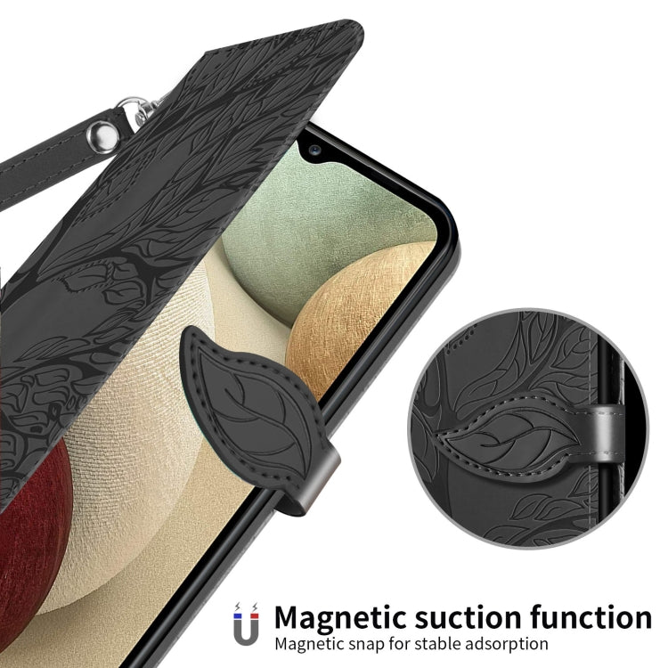 For Samsung Galaxy A54 5G Life Tree Embossing Pattern Leather Phone Case