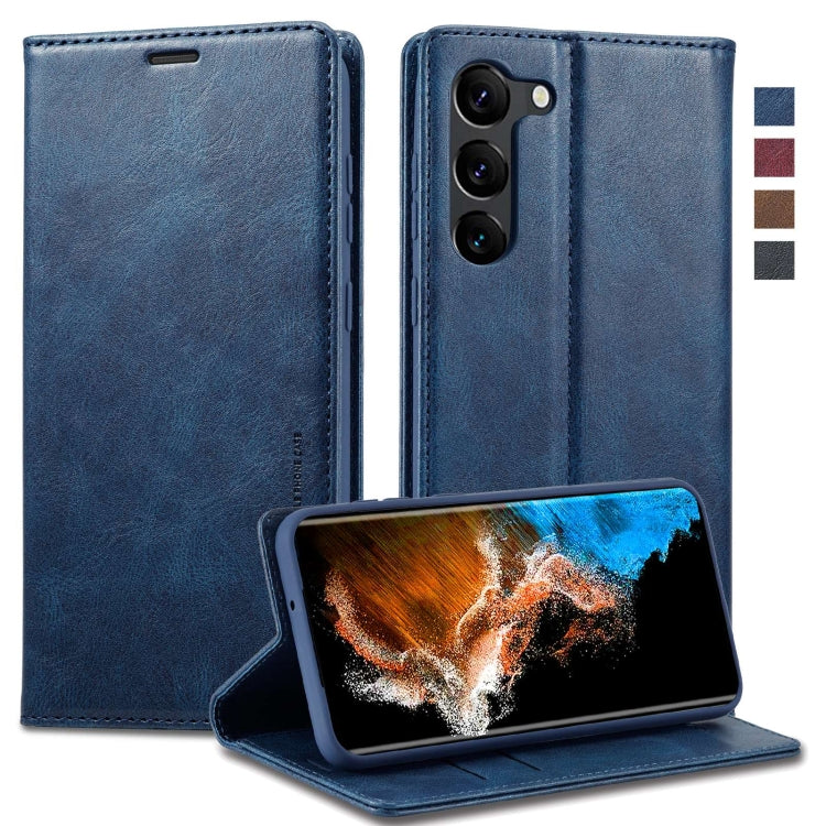 For Samsung Galaxy S23 5G LC.IMEEKE RFID Anti-theft Leather Phone Case