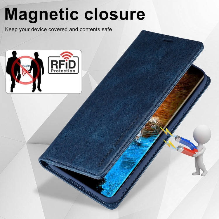 For Samsung Galaxy S23 5G LC.IMEEKE RFID Anti-theft Leather Phone Case