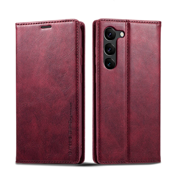 For Samsung Galaxy S23 5G LC.IMEEKE RFID Anti-theft Leather Phone Case