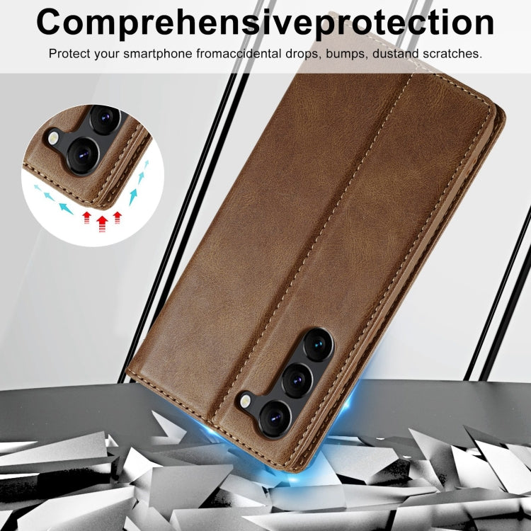 For Samsung Galaxy S23 5G LC.IMEEKE RFID Anti-theft Leather Phone Case