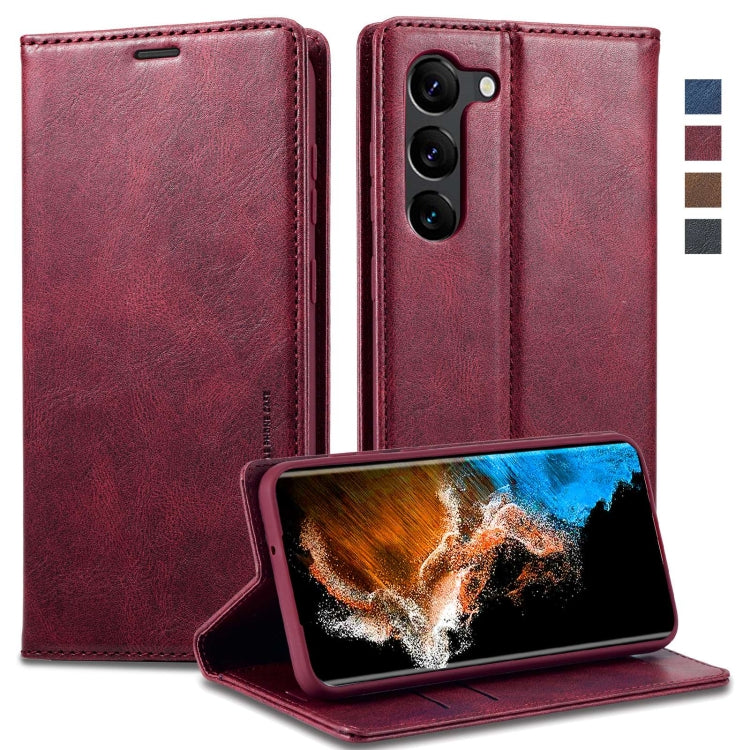 For Samsung Galaxy S23+ 5G LC.IMEEKE RFID Anti-theft Leather Phone Case
