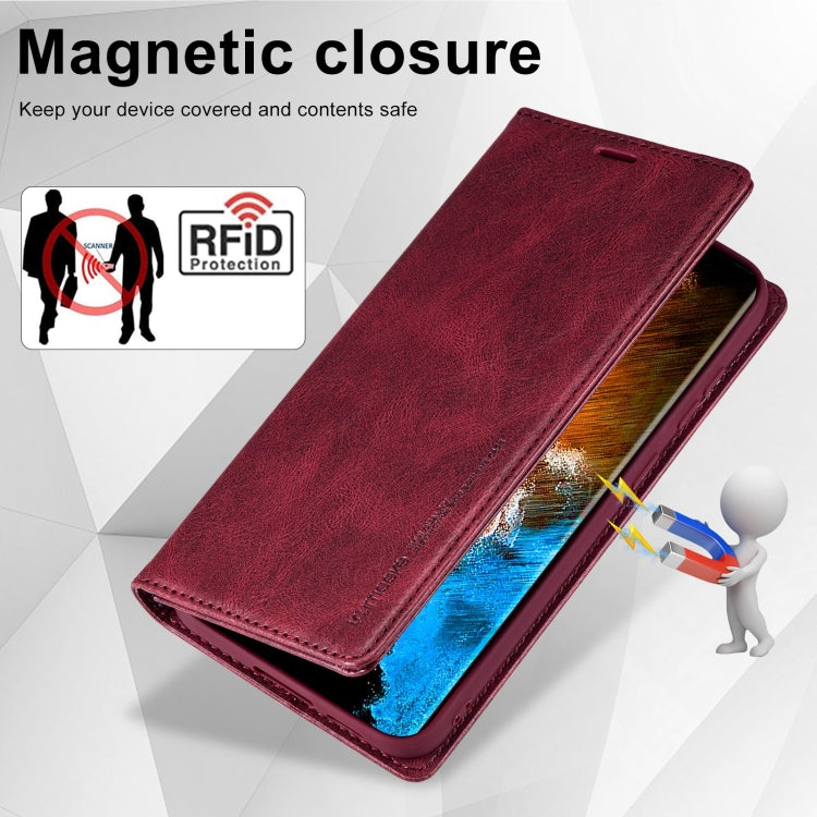 For Samsung Galaxy S23+ 5G LC.IMEEKE RFID Anti-theft Leather Phone Case