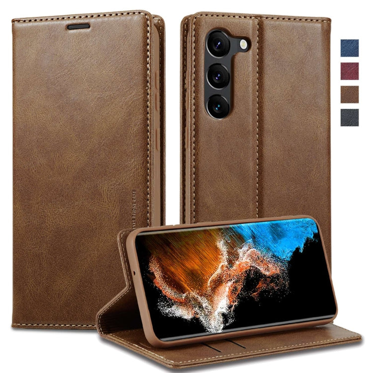 For Samsung Galaxy S23+ 5G LC.IMEEKE RFID Anti-theft Leather Phone Case