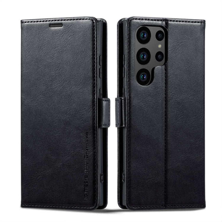 For Samsung Galaxy S23 Ultra 5G LC.IMEEKE RFID Anti-theft Leather Phone Case