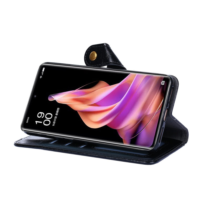 For OPPO Reno9 5G / Reno9 Pro 5G Zipper Bag Leather Phone Case