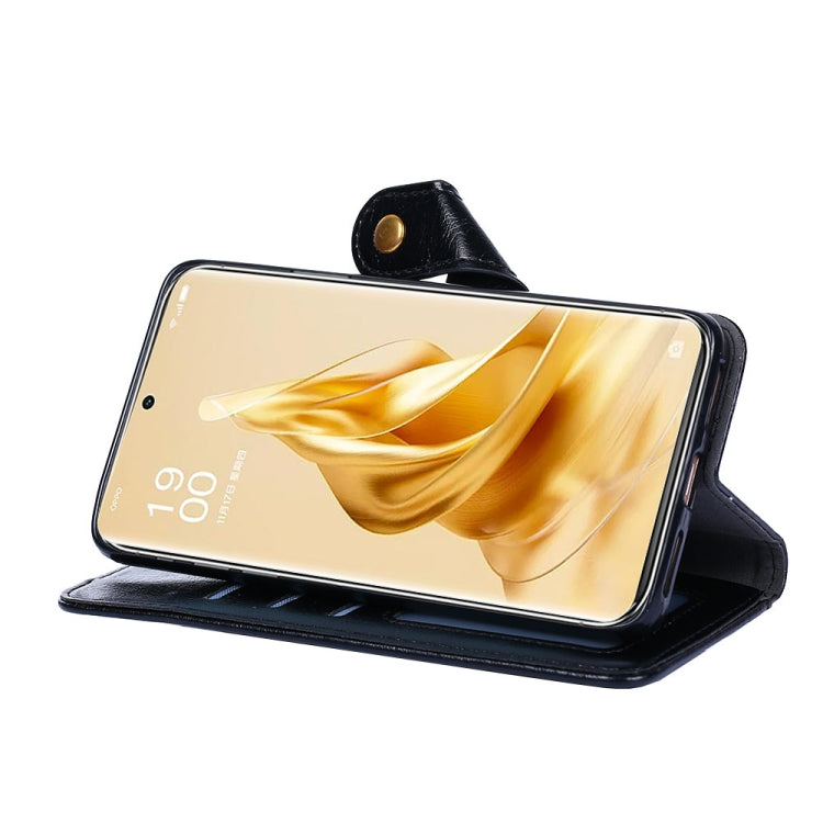 For OPPO Reno9 Pro+ 5G Zipper Bag Leather Phone Case