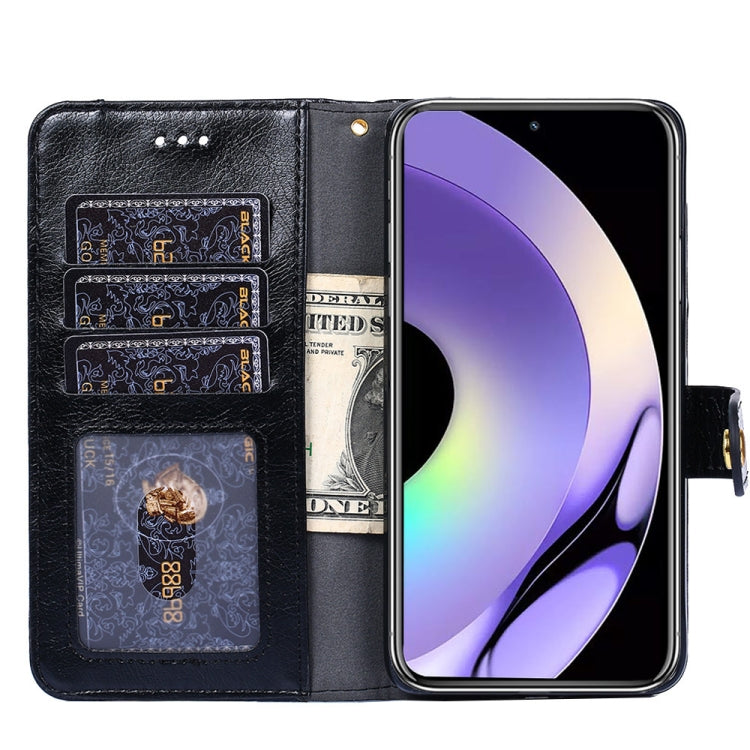 For Realme 10 Pro 5G Zipper Bag Leather Phone Case