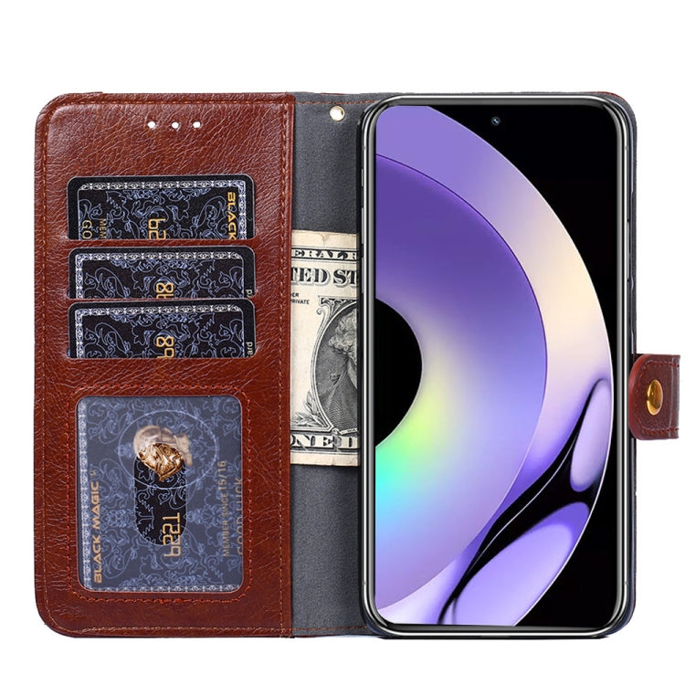 For Realme 10 Pro 5G Zipper Bag Leather Phone Case