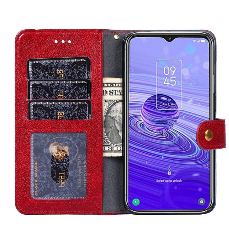 For TCL 40R 5G Zipper Bag Leather Phone Case