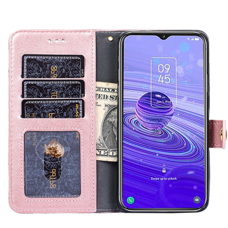 For TCL 40R 5G Zipper Bag Leather Phone Case
