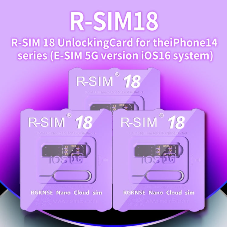 R-SIM 18 Turns Locked Into Unlocked iOS16 System Universal 5G Unlocking Card