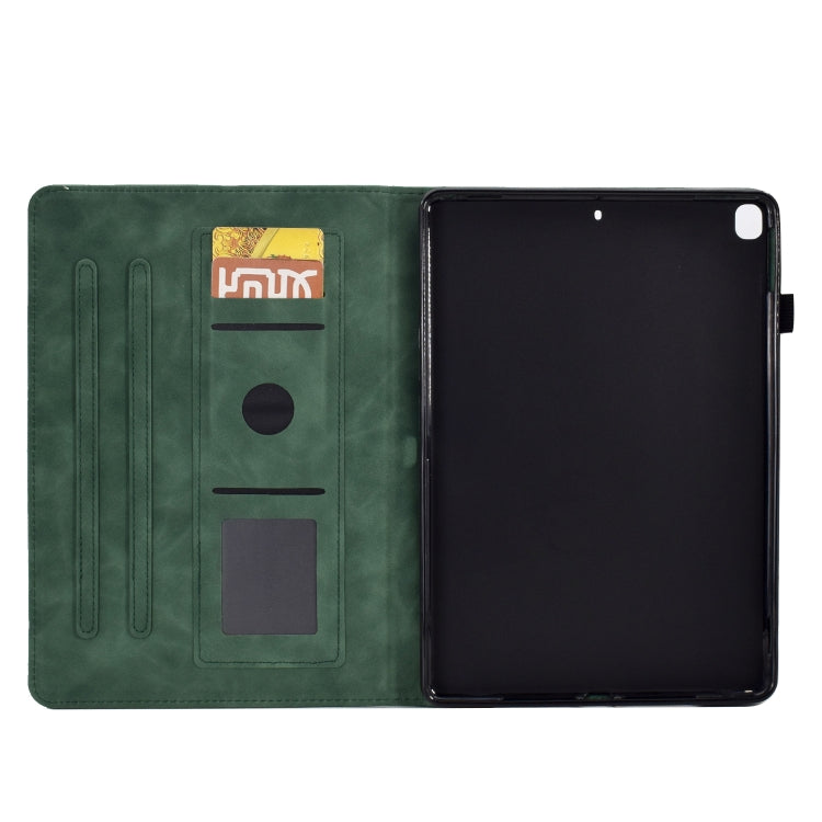 For iPad 10.2 2021/2020/2019 / 10.5 2019/2017 Tower Embossed Leather Smart Tablet Case