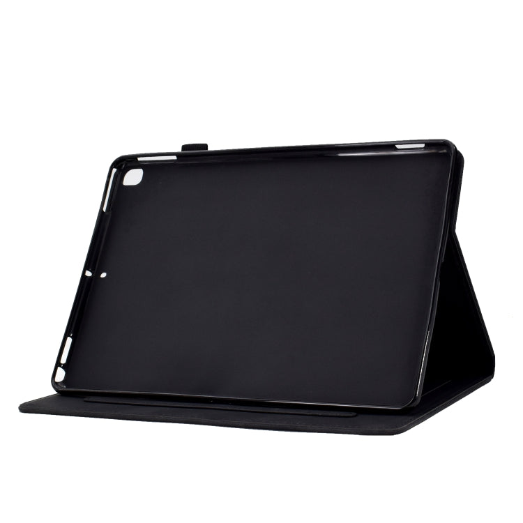 For iPad 10.2 2021/2020/2019 / 10.5 2019/2017 Tower Embossed Leather Smart Tablet Case