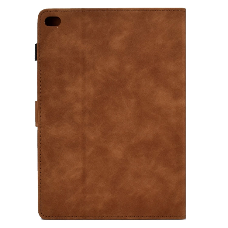 For iPad mini 5 / 4 / 3 / 2 / 1 Tower Embossed Leather Smart Tablet Case