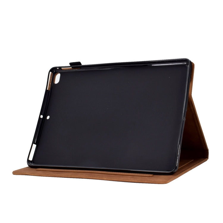 For iPad mini 5 / 4 / 3 / 2 / 1 Tower Embossed Leather Smart Tablet Case