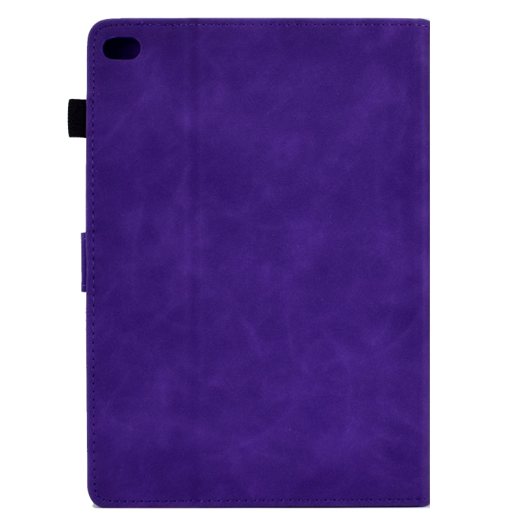 For iPad mini 5 / 4 / 3 / 2 / 1 Tower Embossed Leather Smart Tablet Case