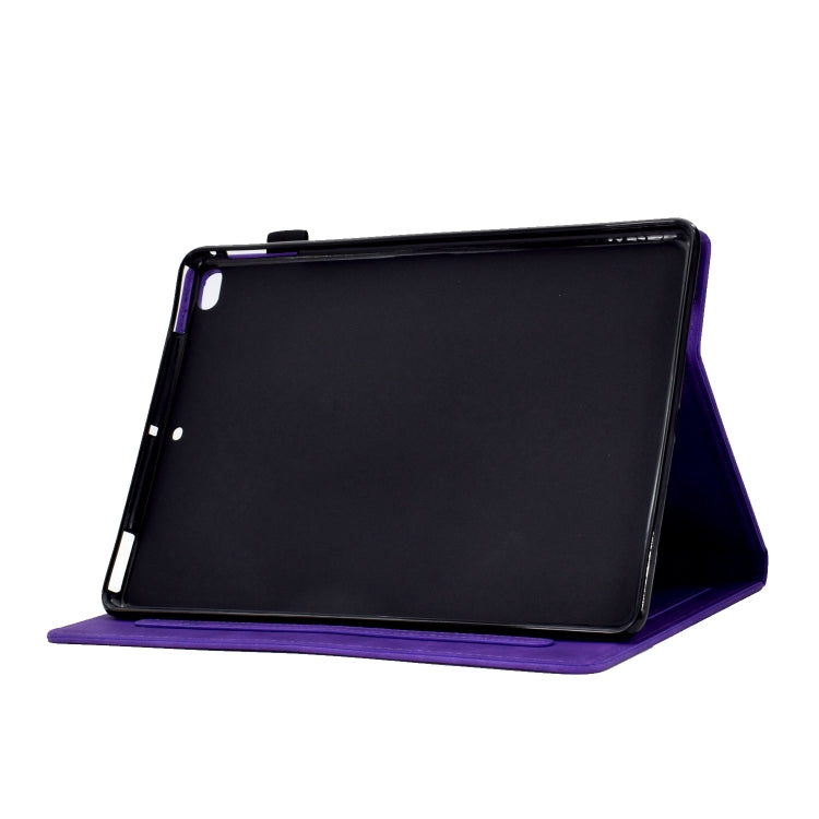 For iPad mini 5 / 4 / 3 / 2 / 1 Tower Embossed Leather Smart Tablet Case