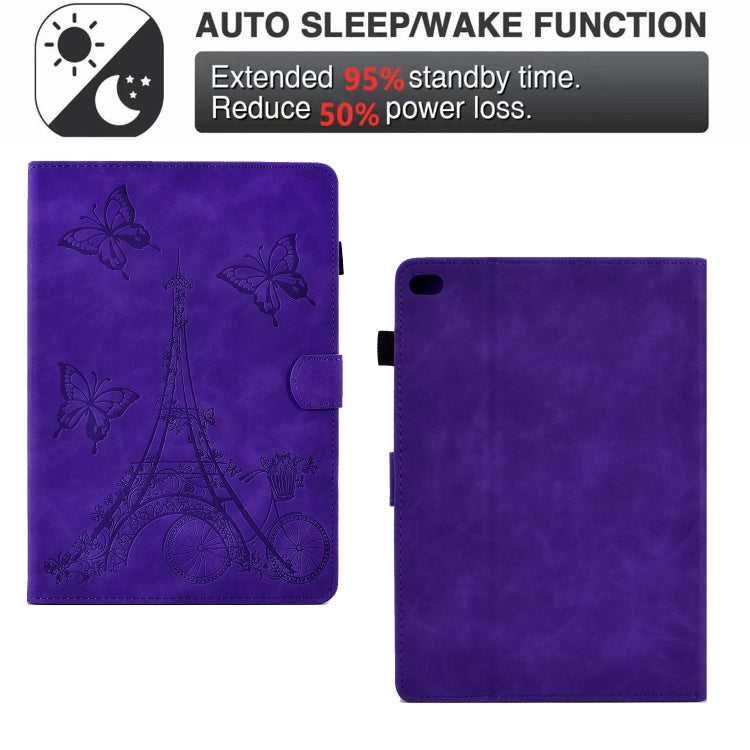 For iPad mini 5 / 4 / 3 / 2 / 1 Tower Embossed Leather Smart Tablet Case
