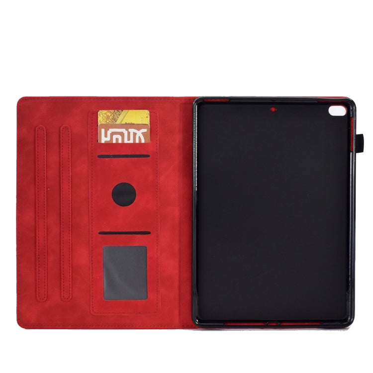For iPad mini 5 / 4 / 3 / 2 / 1 Tower Embossed Leather Smart Tablet Case