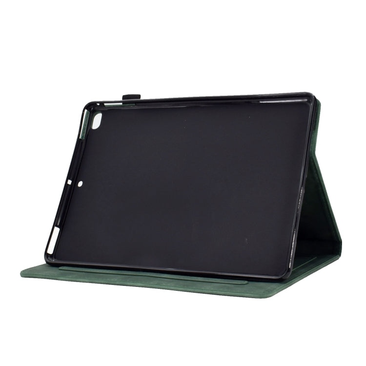 For iPad mini 5 / 4 / 3 / 2 / 1 Tower Embossed Leather Smart Tablet Case