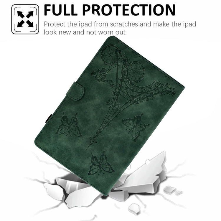 For iPad mini 5 / 4 / 3 / 2 / 1 Tower Embossed Leather Smart Tablet Case