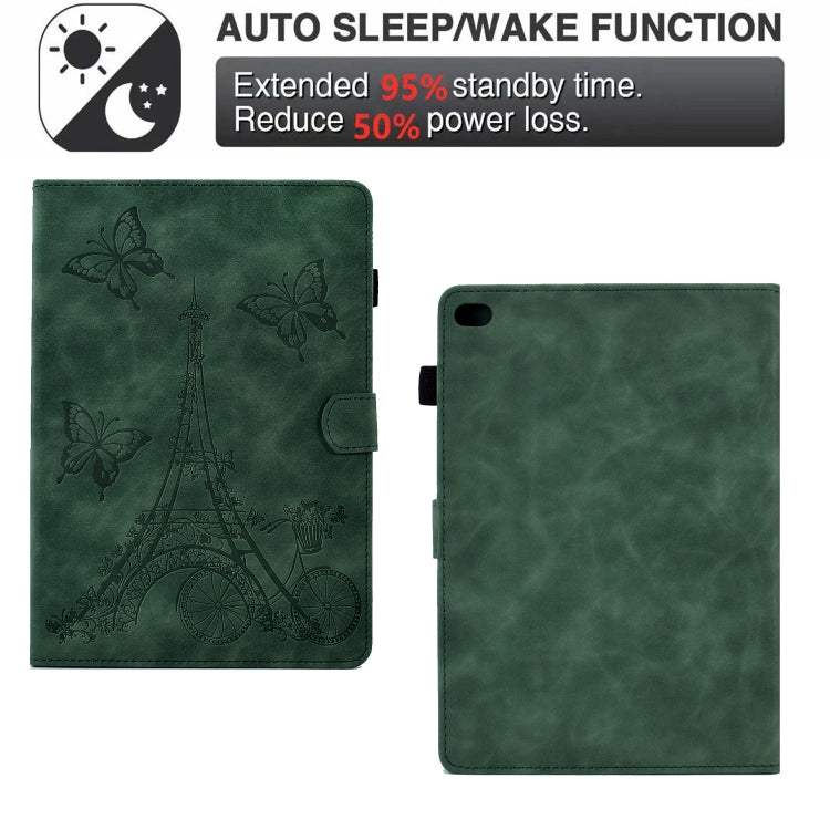 For iPad mini 5 / 4 / 3 / 2 / 1 Tower Embossed Leather Smart Tablet Case