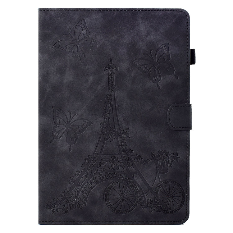 For iPad mini 5 / 4 / 3 / 2 / 1 Tower Embossed Leather Smart Tablet Case