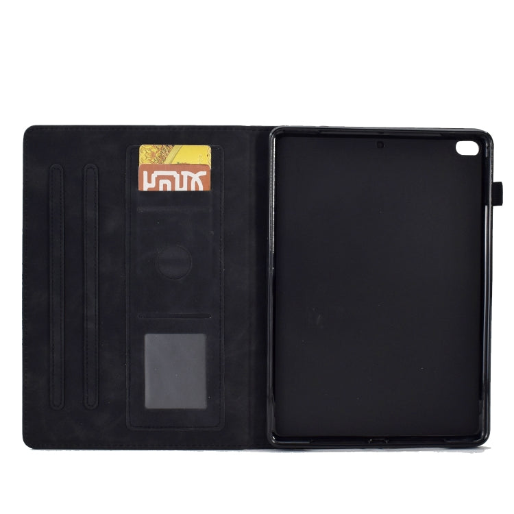 For iPad mini 5 / 4 / 3 / 2 / 1 Tower Embossed Leather Smart Tablet Case