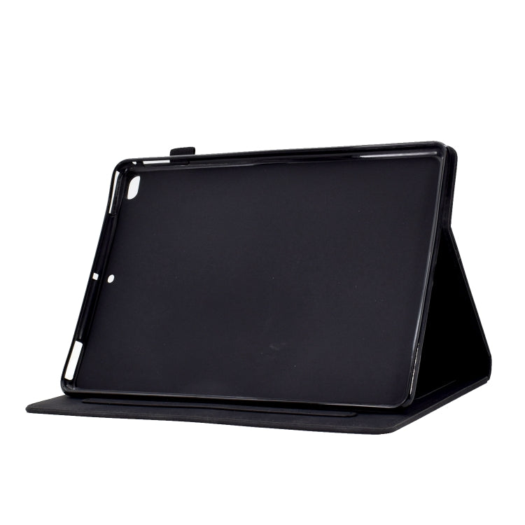 For iPad mini 5 / 4 / 3 / 2 / 1 Tower Embossed Leather Smart Tablet Case