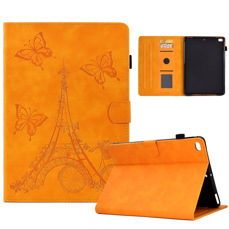 For iPad mini 5 / 4 / 3 / 2 / 1 Tower Embossed Leather Smart Tablet Case