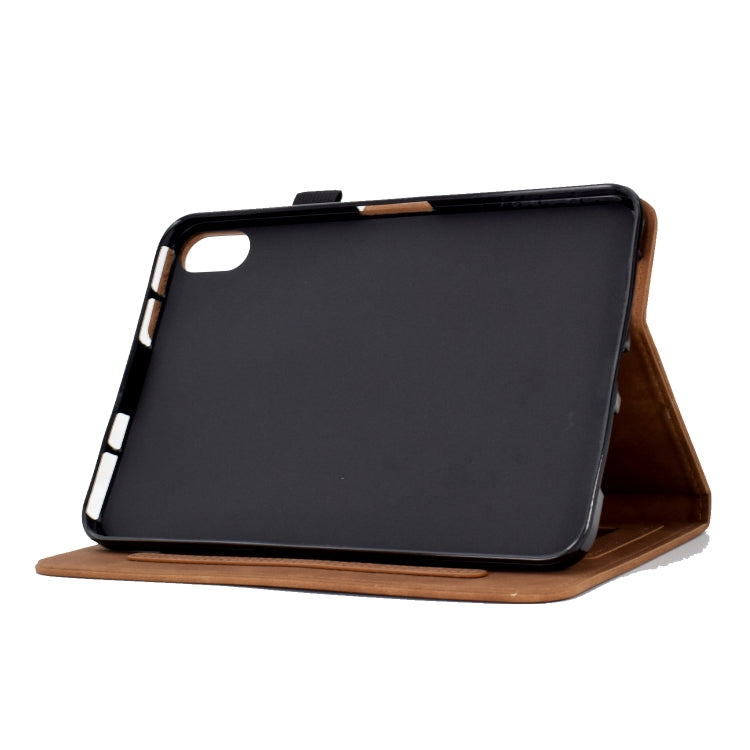 For iPad mini 6 Tower Embossed Leather Smart Tablet Case