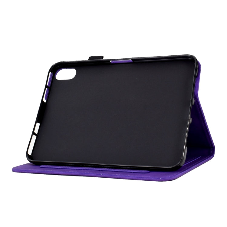 For iPad mini 6 Tower Embossed Leather Smart Tablet Case