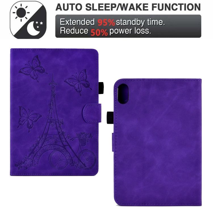 For iPad mini 6 Tower Embossed Leather Smart Tablet Case