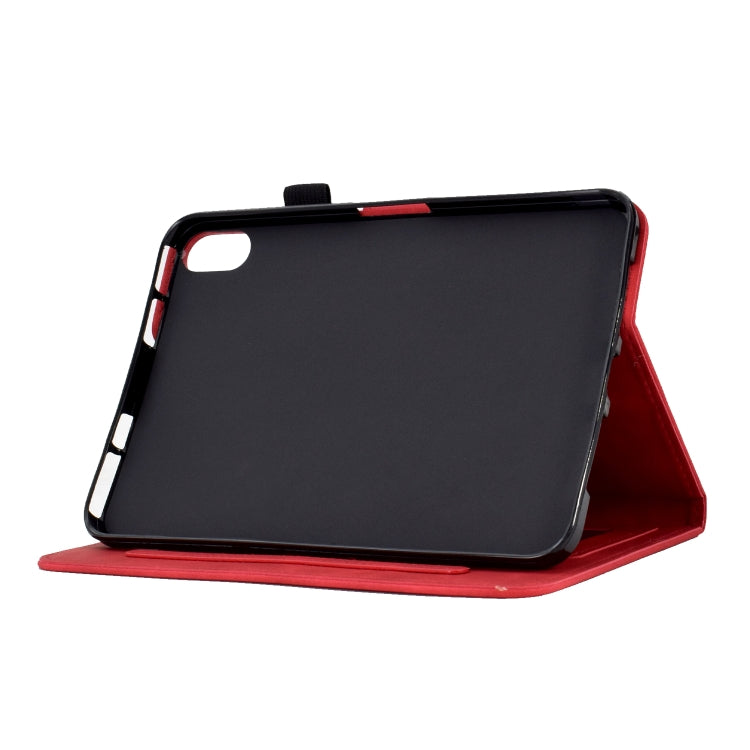 For iPad mini 6 Tower Embossed Leather Smart Tablet Case