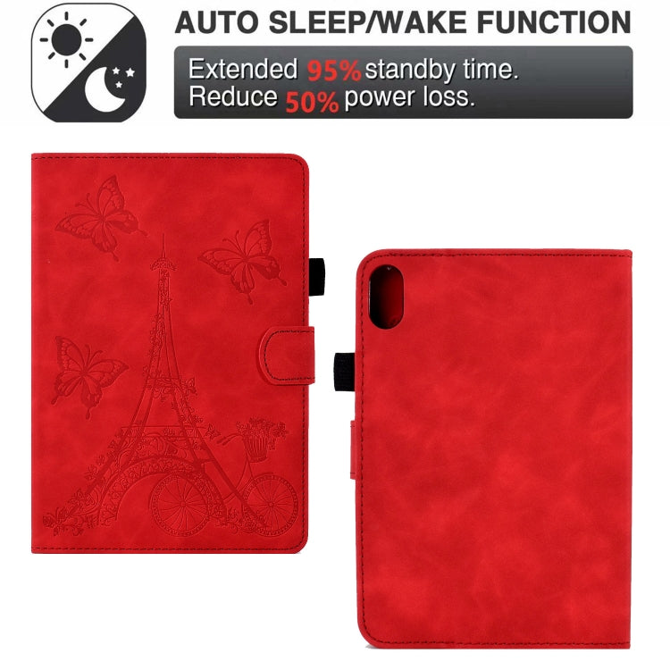 For iPad mini 6 Tower Embossed Leather Smart Tablet Case