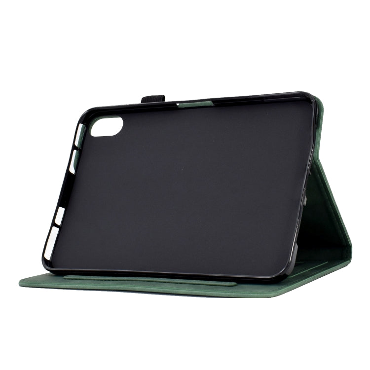 For iPad mini 6 Tower Embossed Leather Smart Tablet Case