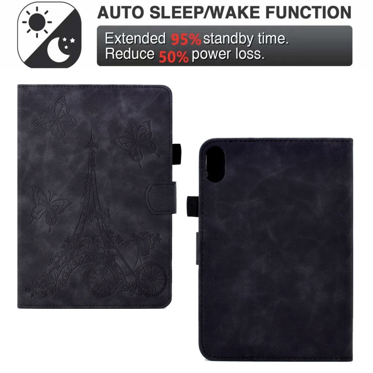 For iPad mini 6 Tower Embossed Leather Smart Tablet Case