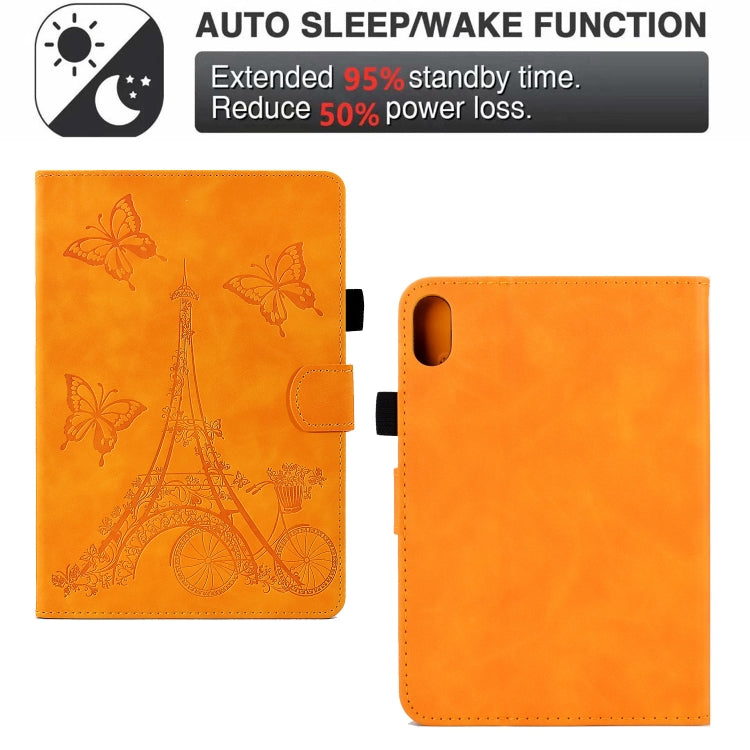 For iPad mini 6 Tower Embossed Leather Smart Tablet Case