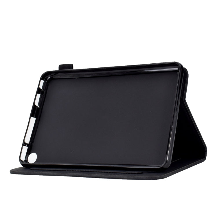 For Amazon Kindle Fire HD8 2022/2020 Tower Embossed Leather Smart Tablet Case