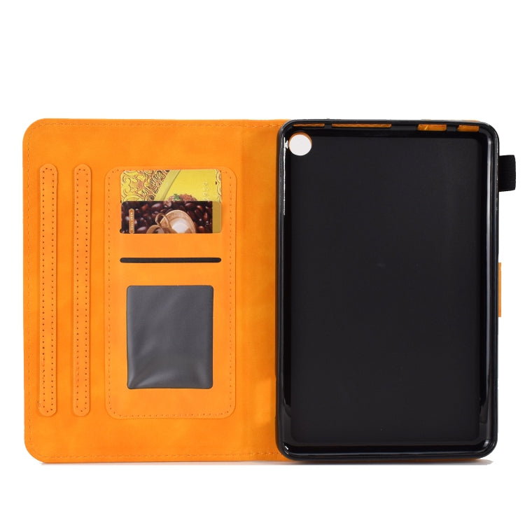 For Amazon Kindle Fire HD8 2022/2020 Tower Embossed Leather Smart Tablet Case